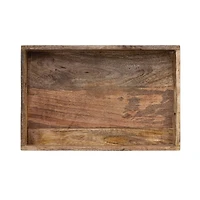 Hello Honey® Natural Botanical Mango Wood Tray with Handles