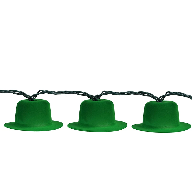 7.5ft. Green Derby Hat St. Patrick's Day String Lights
