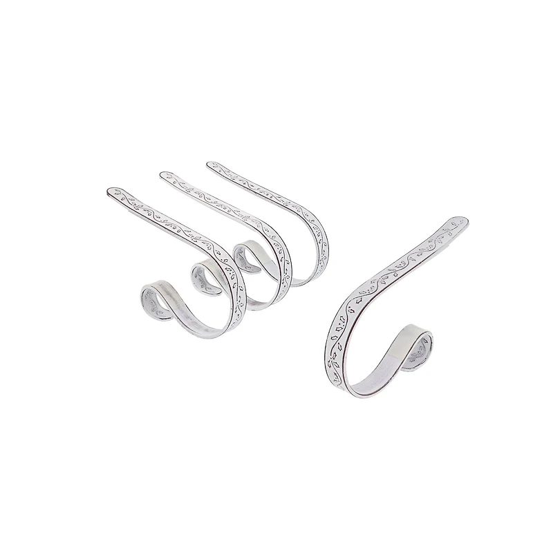 Original MantleClip® Holly Whitewash Stocking Holders, 4ct.