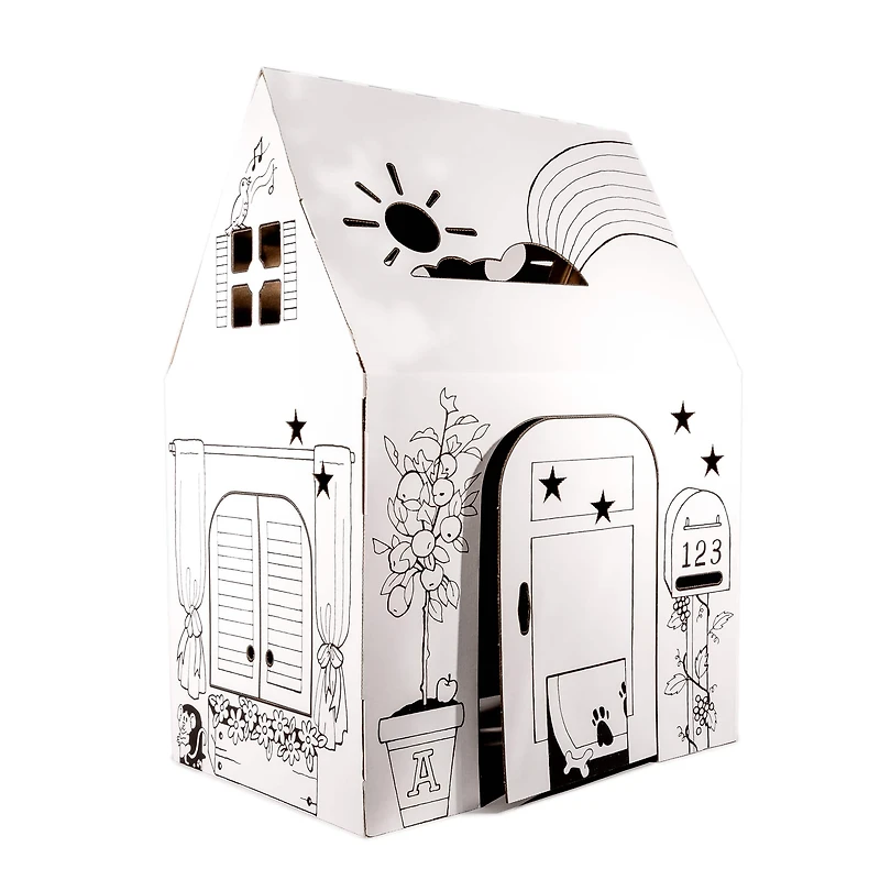 Easy Playhouse Cardboard Clubhouse