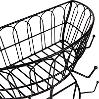 Mind Reader Black Metal Wire Cup Tree Countertop Mug Rack & Coffee Pod Storage