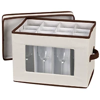 Household Essentials Champagne Glassware Storage Box