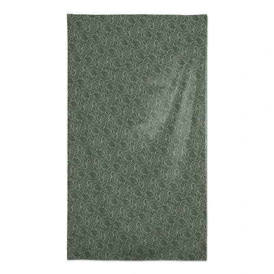 102" Sage Lined Leaves Tablecloth