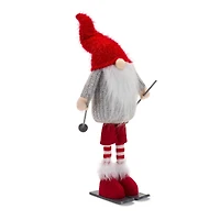 14.25" Skiing Gnome Figurine Set