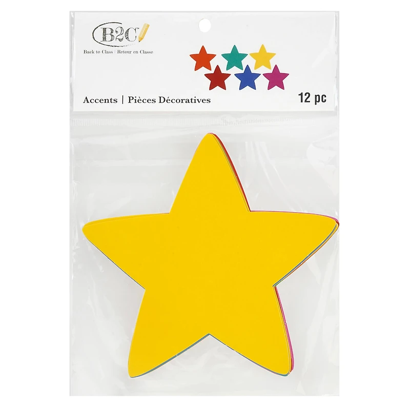 Die Cut Star Accents, 12ct. by B2C®