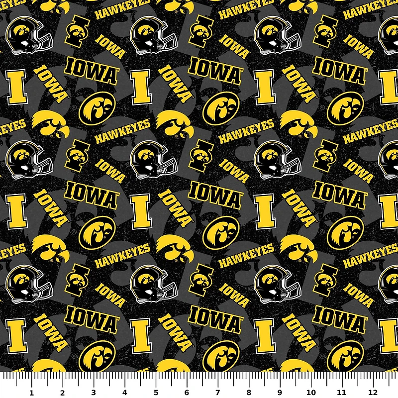 NCAA University of Iowa Hawkeyes Cotton Fabric