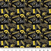 NCAA University of Iowa Hawkeyes Cotton Fabric