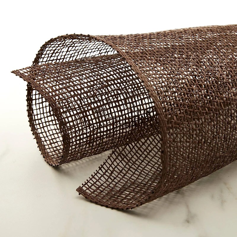 10" x 19ft. Chocolate Brown Poly Burlap Mesh by Celebrate It™
