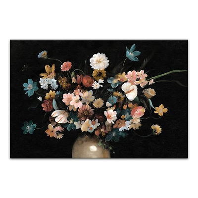 Gloomy Florals in Vase 20" x 30" Canvas Wall Art