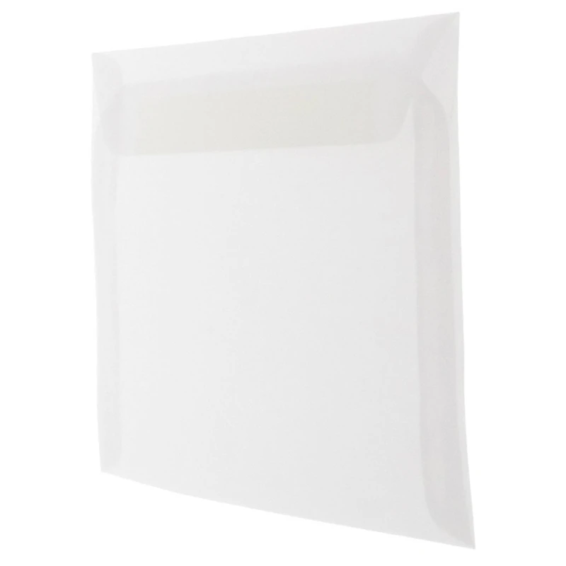 JAM Paper 8.75" x 11.5" Translucent Clear Vellum Envelopes, 25ct.