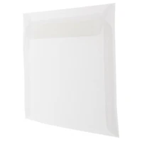 JAM Paper 8.75" x 11.5" Translucent Clear Vellum Envelopes, 25ct.