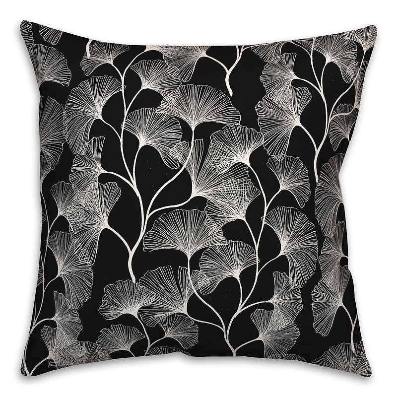 18" Gingko Leaves Indoor/Outdoor Pillow