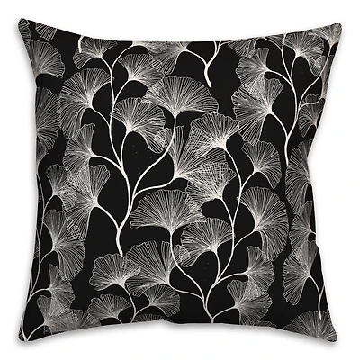 18" Gingko Leaves Indoor/Outdoor Pillow