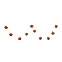 Hello Honey® 6ft. Orange Paper Folding Honeycomb Pumpkin Garland