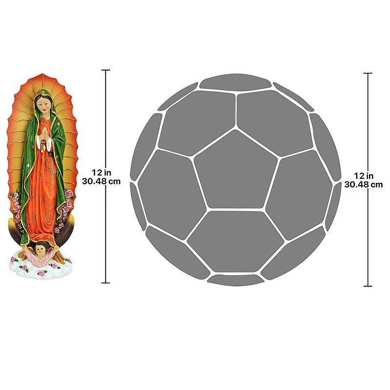 Design Toscano 12" The Virgin of Guadalupe Religious Statue