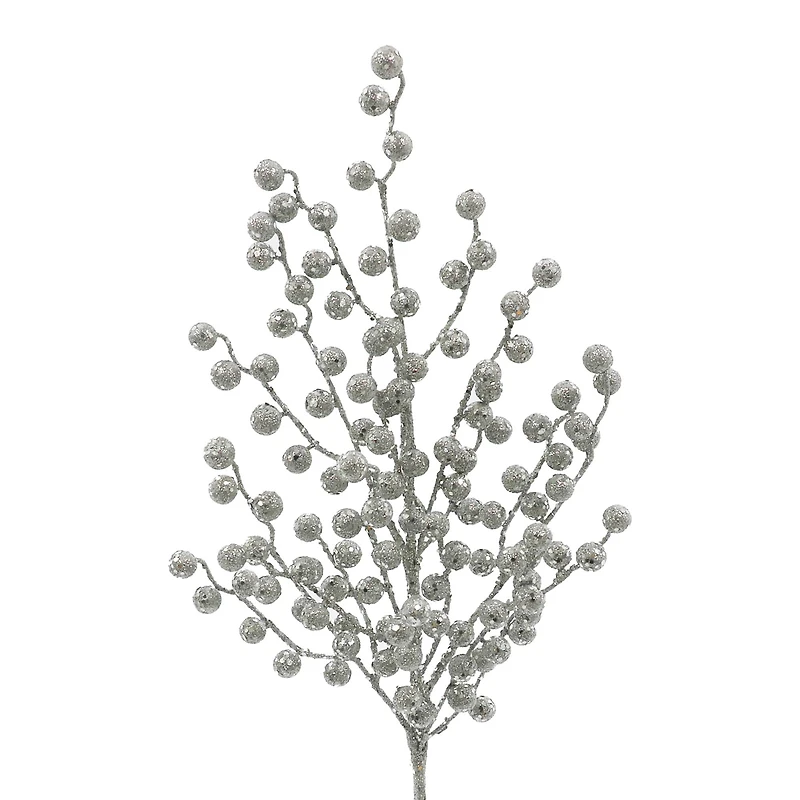 27" Silver Glitz Berry Stem by Ashland®