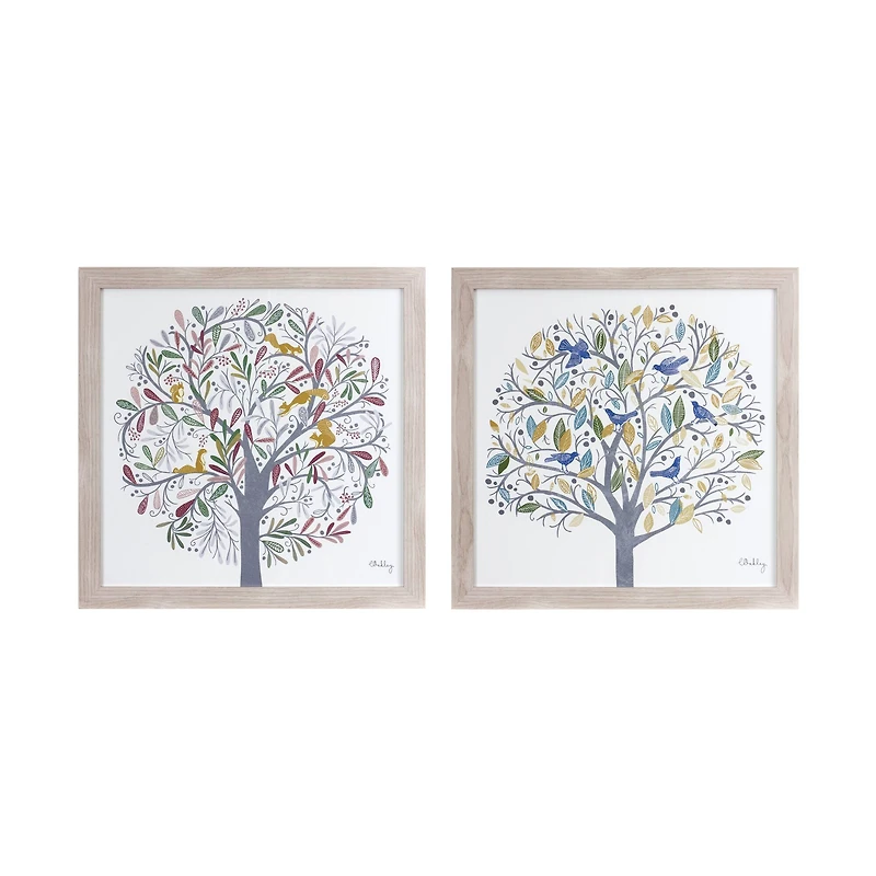 Framed Tree Print Set