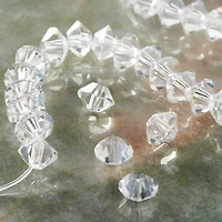 9 Pack: Crystal Glass Small Rondel Beads, 6mm by Bead Landing™