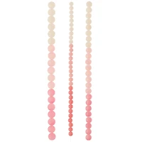12 Pack: Pink Ombre Glass Round Beads by Bead Landing™