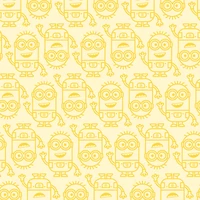 RoomMates Minions Line Art Yellow Peel & Stick Wallpaper