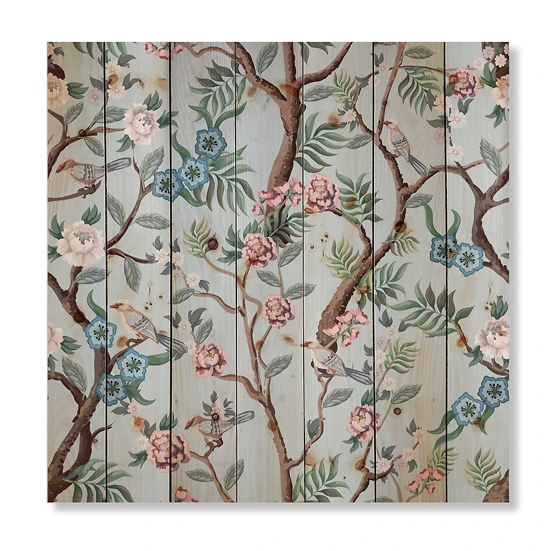 Designart - Chinoiserie With Birds and Peonies X