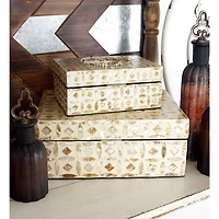 Beige Mother of Pearl Coastal Box Set
