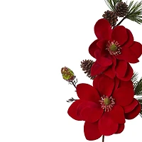 Red Magnolia & Pine Pick, 2ct.