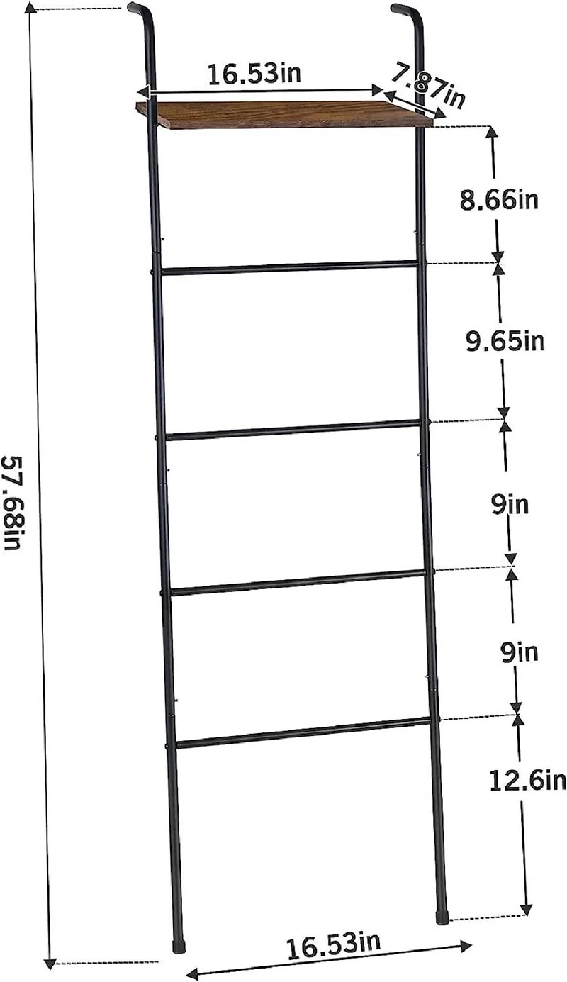 NEX™ 5-Tier Ladder Towel & Blanket Holder Rack