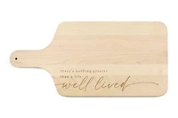 Life Well Lived 17" x 8" Maple Paddle Cutting Board