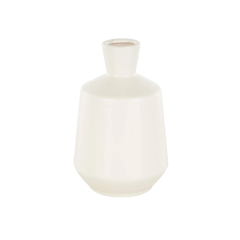 7.5" Cream Ceramic Minimalistic Vase