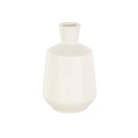 7.5" Cream Ceramic Minimalistic Vase