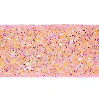 2.5" x 12ft. Pink Mix Wired Glitter Ribbon by Celebrate It®