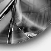 Designart 'Futuristic Crystal Modern Wall Clock