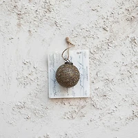 Hello Honey® 24 Pack 2" Gold & Brown Beaded Glass Ball Ornaments