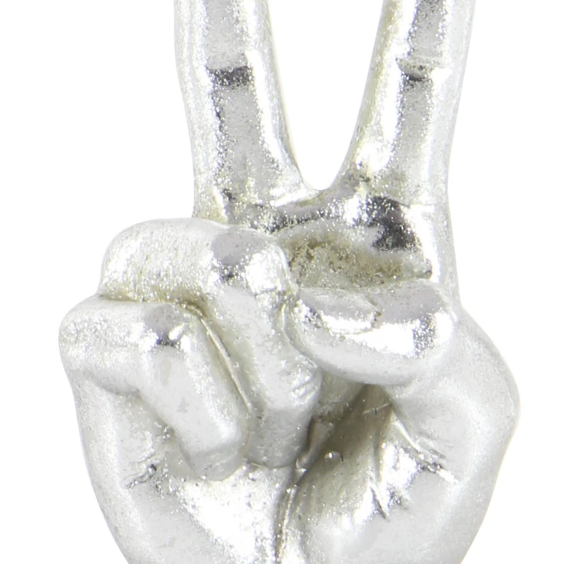 CosmoLiving by Cosmopolitan Silver Hand Sculpture Set