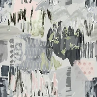 RoomMates Tamara Day Gray Abstraction Peel & Stick Wallpaper Mural