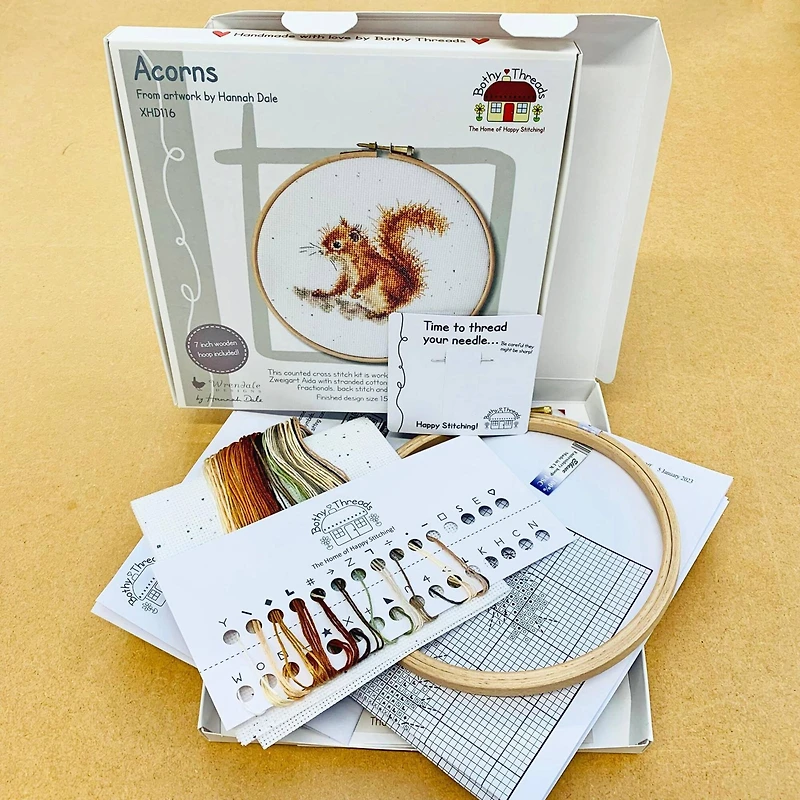 Bothy Threads Acorns Counted Cross Stitch Kit