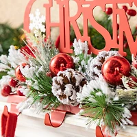 Glitzhome® 14.5" Merry Christmas Metal Stocking Holder