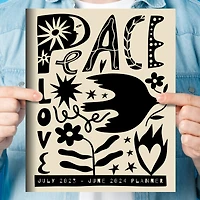TF Publishing 2023 - 2024 Peace Love Large Monthly Planner