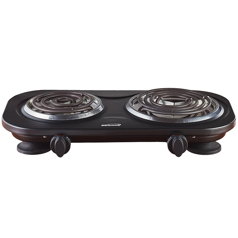 Brentwood Black 1,500 Watt Double Electric Burner
