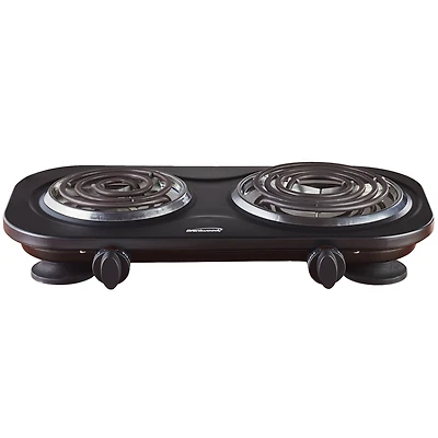 Brentwood Black 1,500 Watt Double Electric Burner