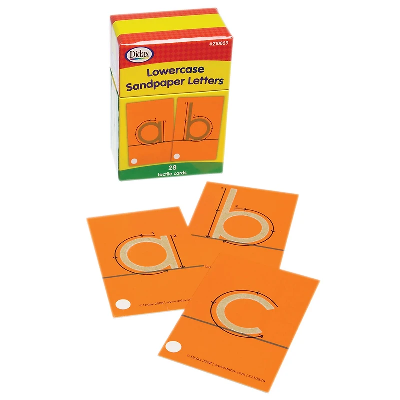 Didax® Tactile Sandpaper Lowercase Letters