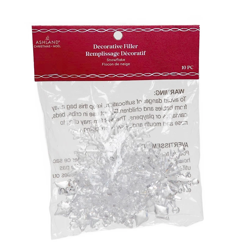 Clear Snowflake Decorative Filler by Ashland®
