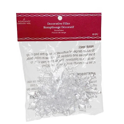 Clear Snowflake Decorative Filler by Ashland®