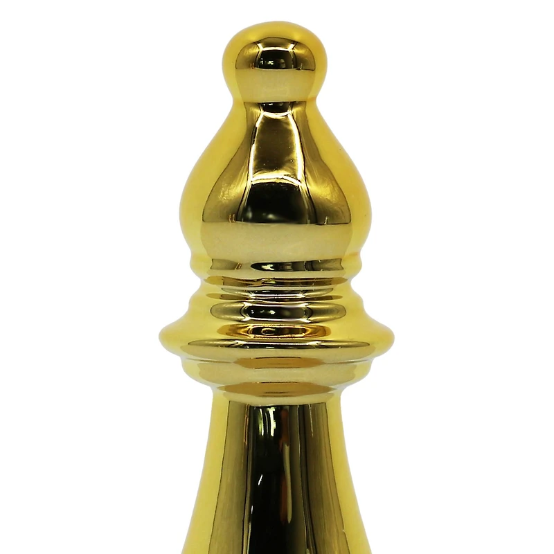 5.5" Gold Bishop Ceramic Tabletop Chess Piece by Ashland®