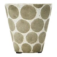 5'' Terra-Cotta Planter with Wax Relief Dots