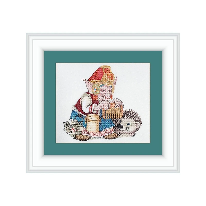 Neocraft Elf With Hedgehog Cross Stitch Kit