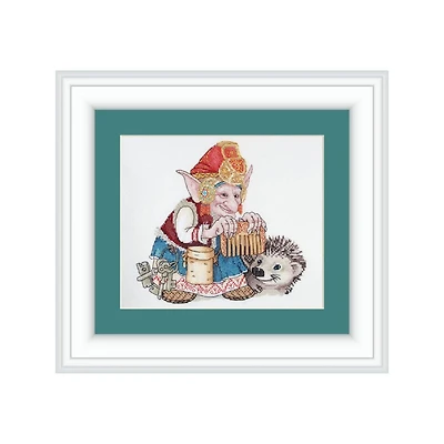 Neocraft Elf With Hedgehog Cross Stitch Kit