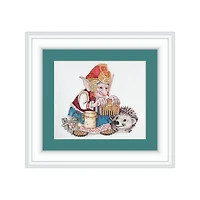 Neocraft Elf With Hedgehog Cross Stitch Kit