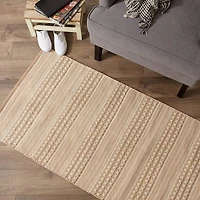 DII® Stone Dobby Stripe Hand-Loomed Rug, 2.5ft. x 6ft.
